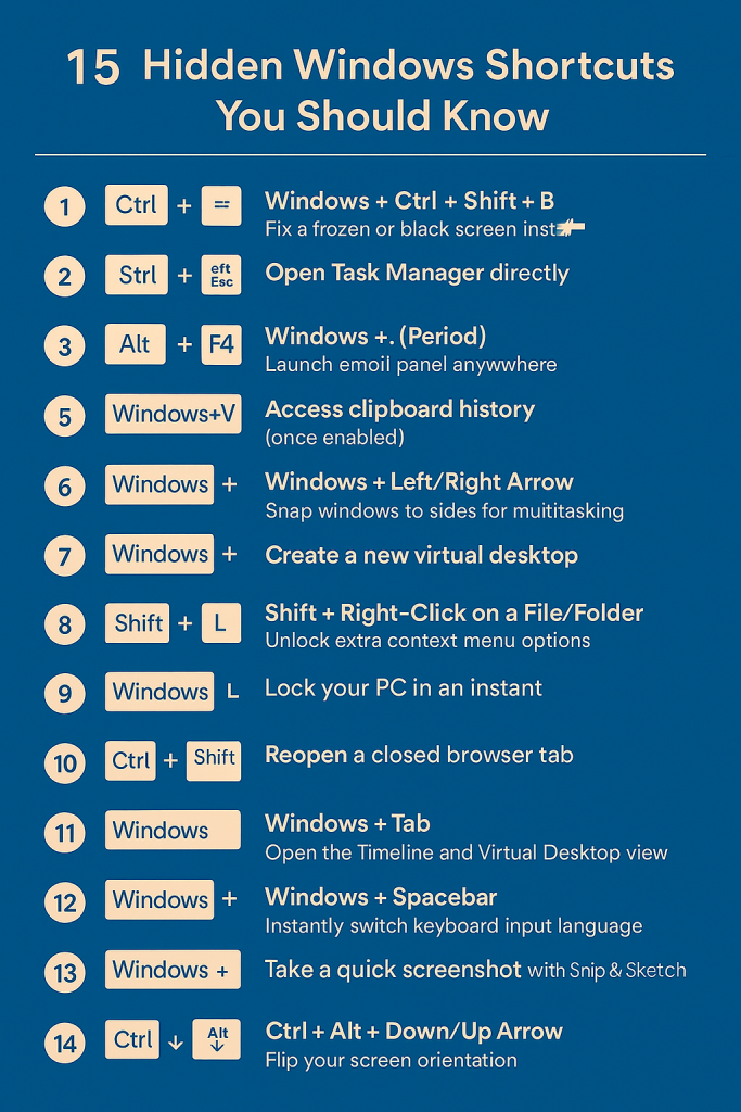 15 Powerful Hidden Windows Shortcuts