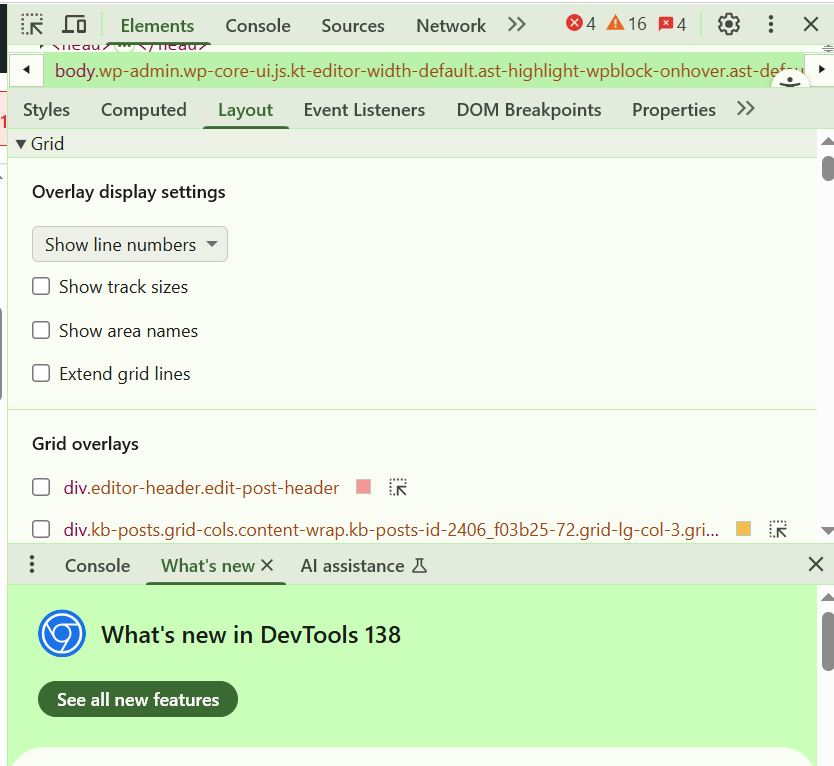 open developer tools browser