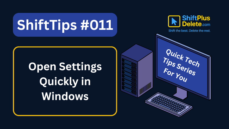 open settings windows shortcut
