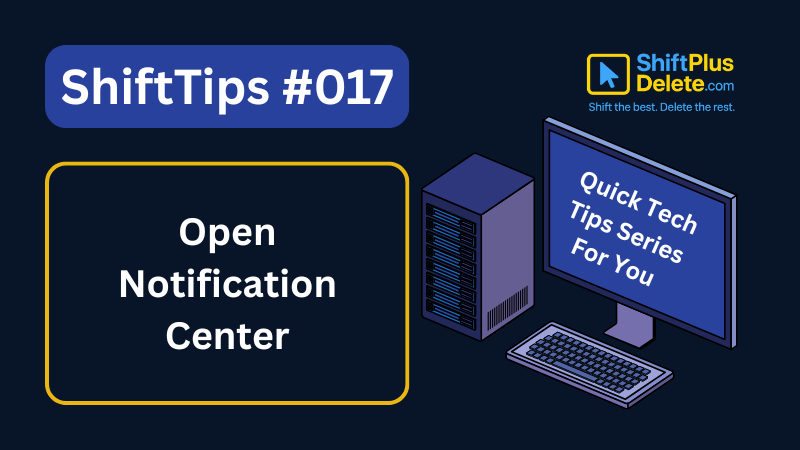 open notification center windows
