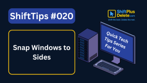 snap windows to sides shortcut