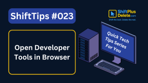 open developer tools browser