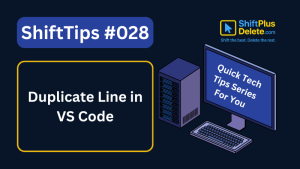 duplicate line vscode shortcut