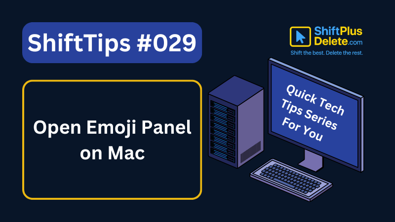 open emoji panel mac shortcut