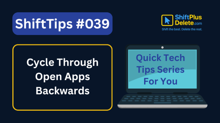 cycle open apps backwards
