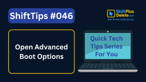 Open Advanced Boot Options