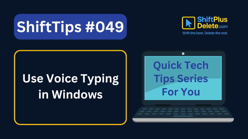 Use Voice Typing in Windows